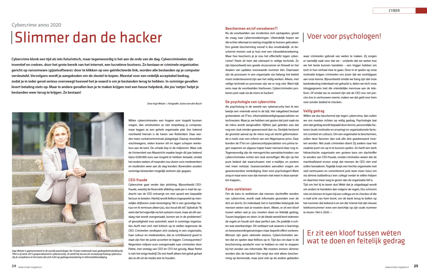 Slimmer dan de hacker - Schademagazine juni 2020