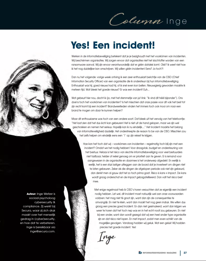 Inge Wetzer Column IB2