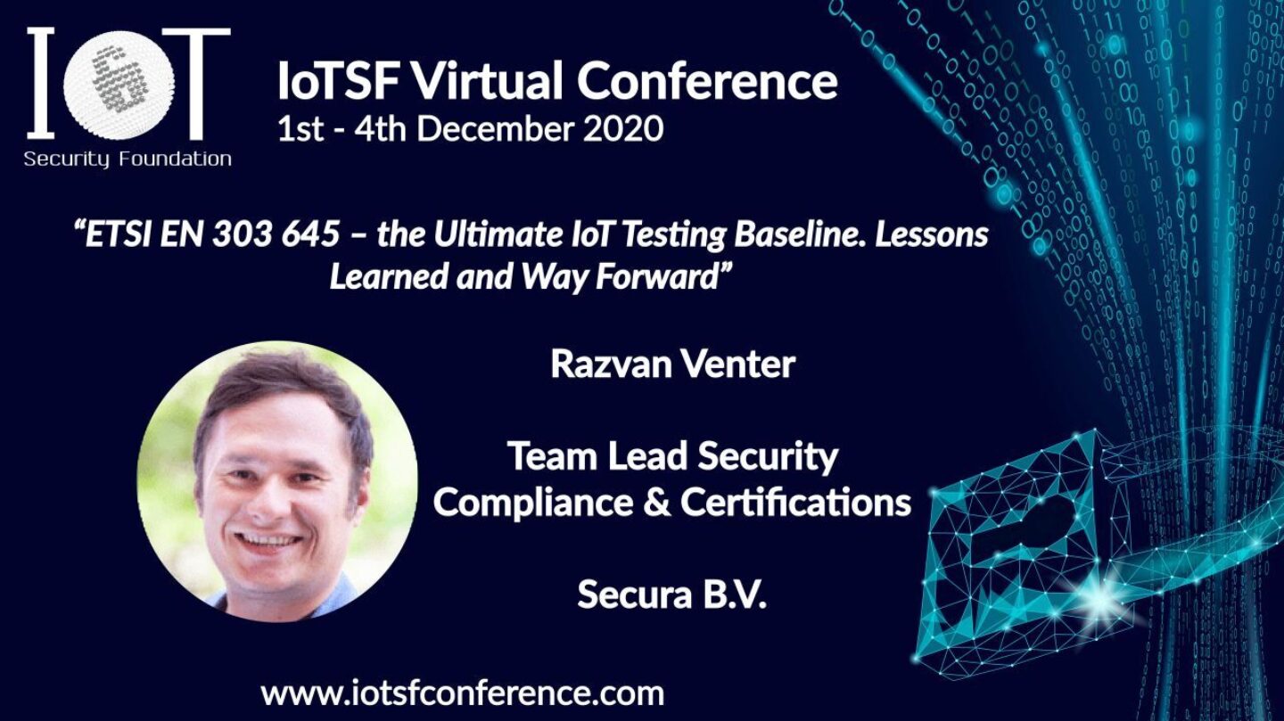Razvan Venter Secura IoT Conference
