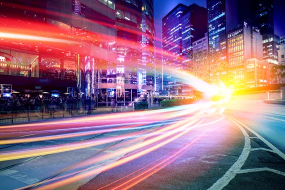 Road fast colorful